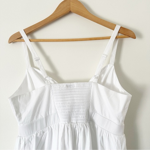 Torrid Mini Poplin Tie-Front Skater Dress White 00 M 10 NWT - Picture 11 of 13